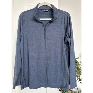 Travis Mathew Cloud Blue Quarter-Zip Long Sleve
